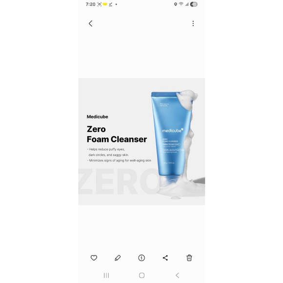 Medicube Zero Foam Cleanser Melissa Officinalus & Camellia Japonica Extract - Picture 2 of 11